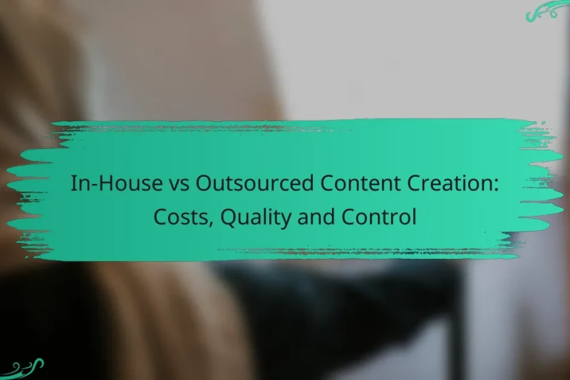 Crearea de Conținut Internă vs Externalizată: Costuri, Calitate și Control