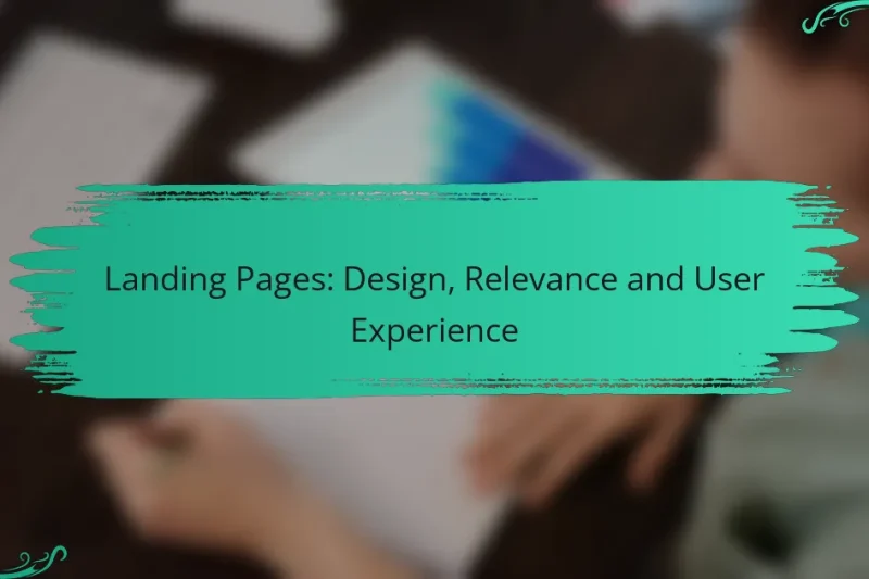 Landing Pages: Design, Relevanță și Experiență Utilizator